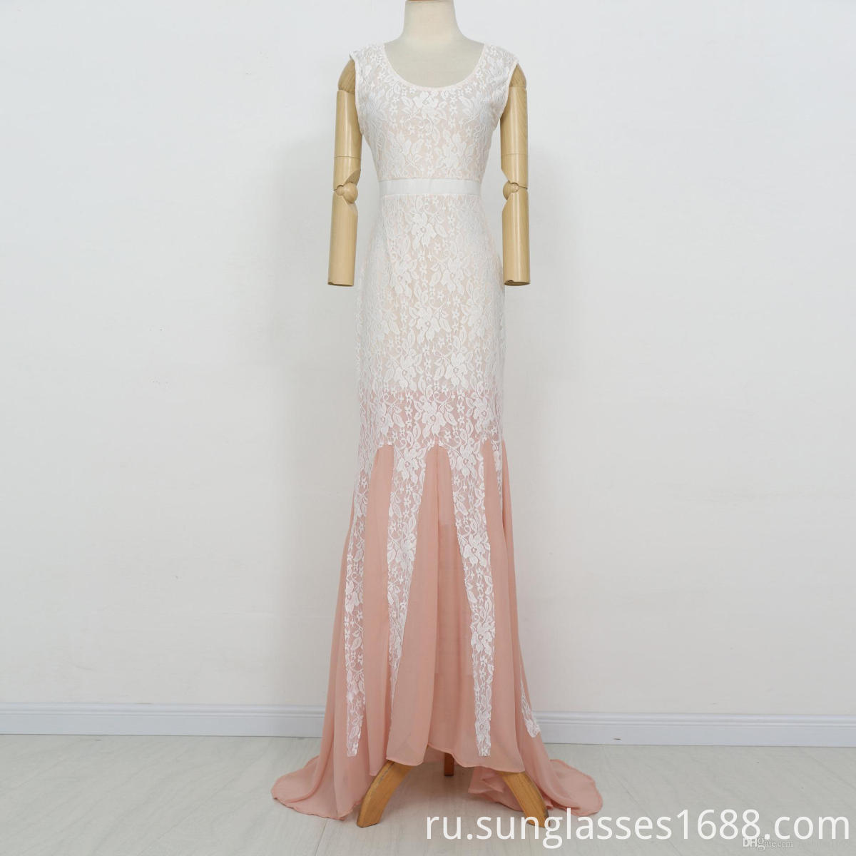 Моп шифон шить вечернее платье Mop The Chiffon Stitching The Evening Dress